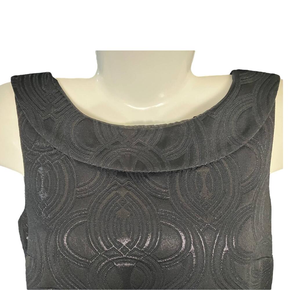 Target Limited Edition Women's Black Jacquard Knee-Length Lined Dress | Size 12 - Picture 4 of 12